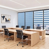 Zebra Blind With Cord, Light Filtering Zebra Shades for Home and Office